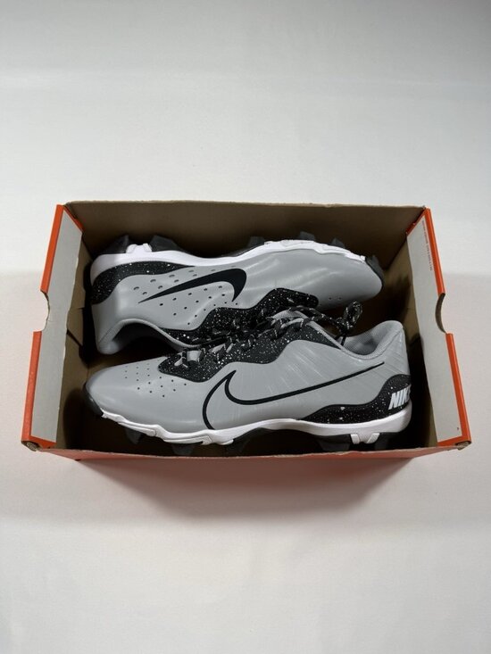 New Men’s Size 14 Grey Nike Alpha Huarache 4 KYSTN Baseball Cleats DJ6524 002 - Picture 1 of 10